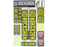 RockShox Fork Decal Kit (Yellow) (For Forks with 35mm Upper Tubes)