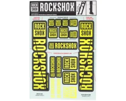 RockShox Fork Decal Kit (Yellow) (For BoXXER and Domain Forks)