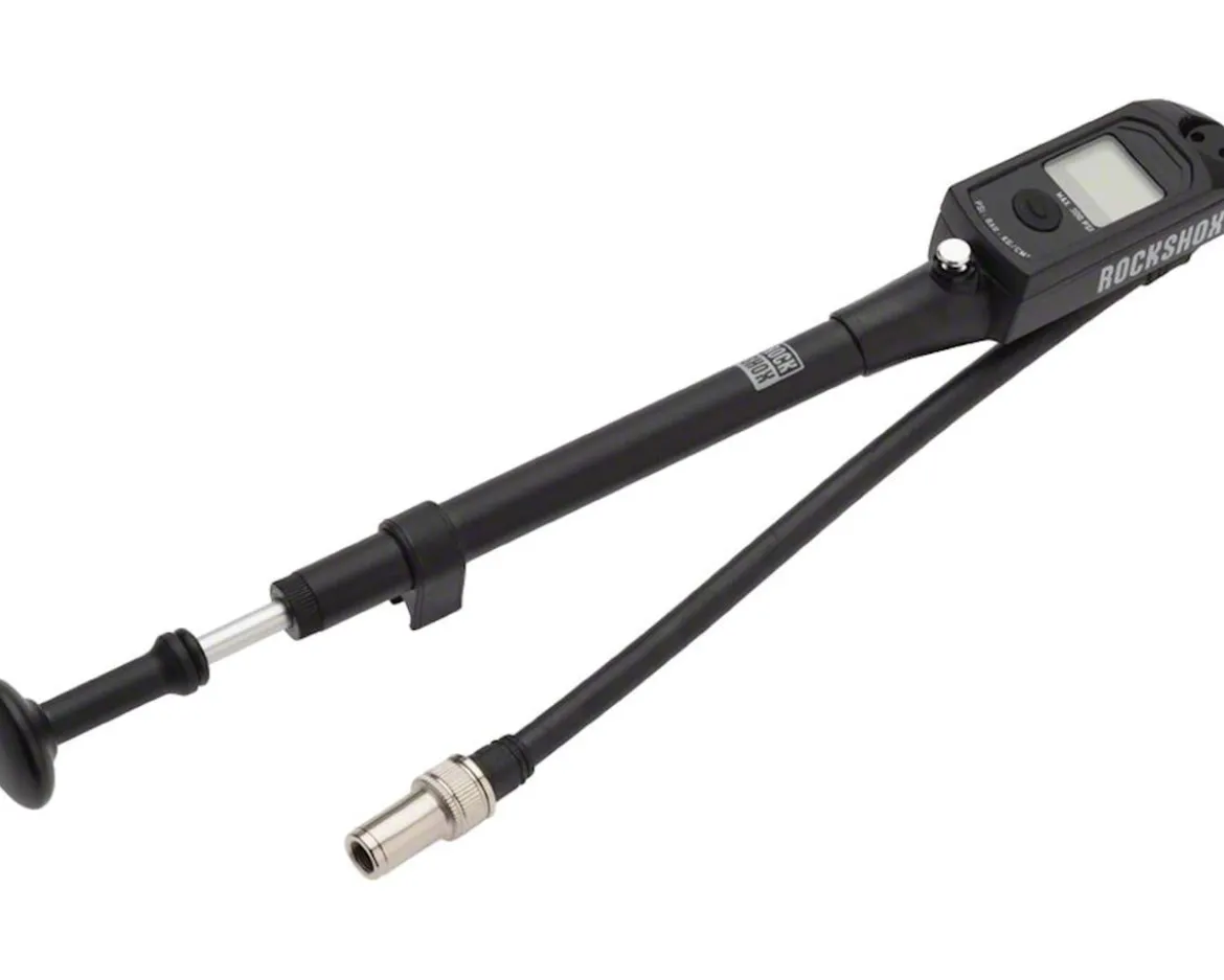 RockShox High Pressure Fork/Shock Pump w/ Digital Gauge (Black) (300 PSI)