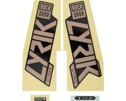 RockShox Lyrik Ultimate Decal Kit (Matte Copper for Gloss Black Lowers)