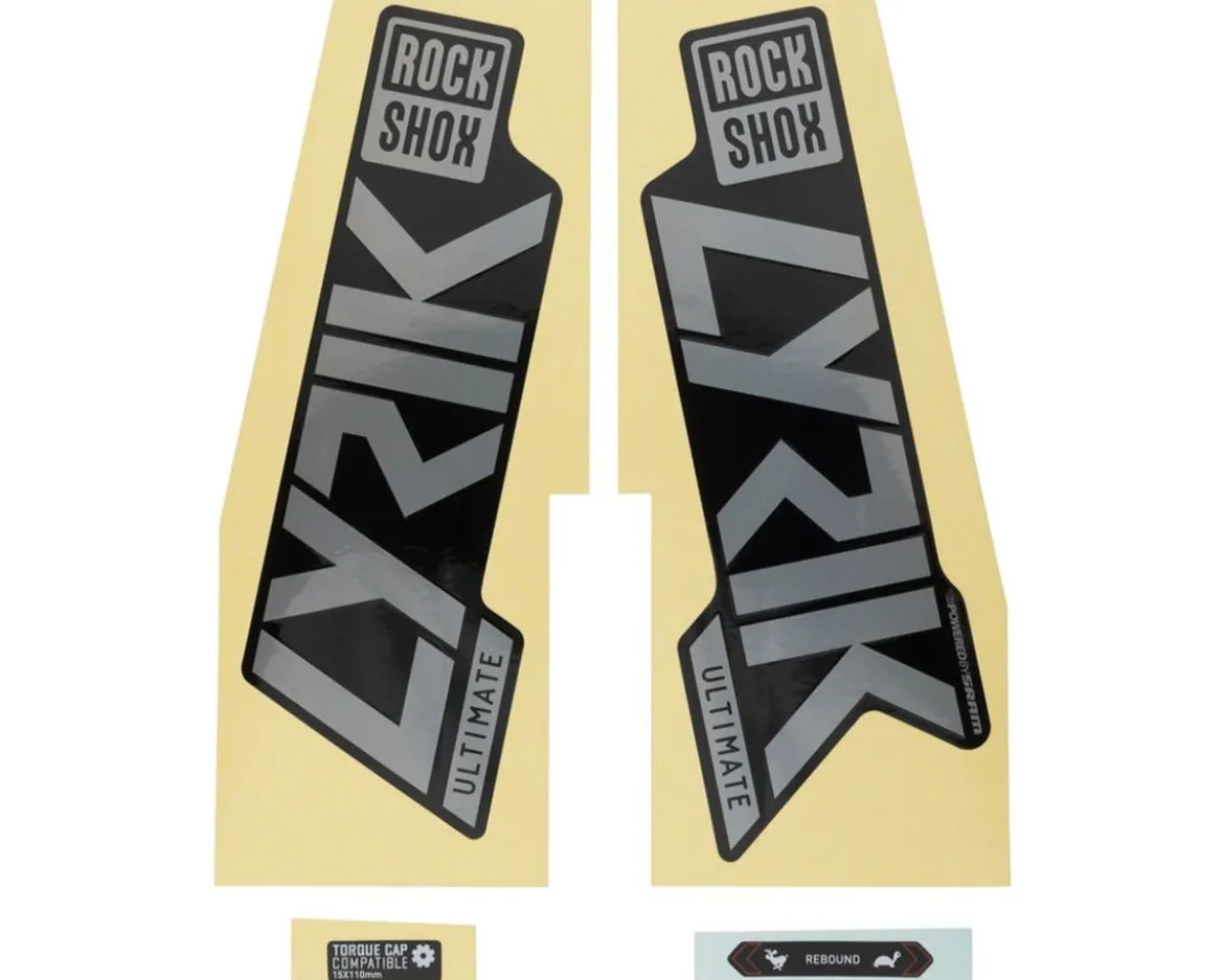 RockShox Lyrik Ultimate Decal Kit (Gloss Rainbow for Gloss Black Lowers)