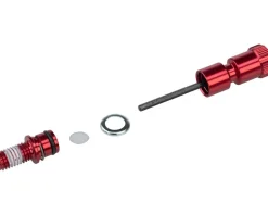 RockShox Rebound Long Adjuster Knob/Bolt Kit (Red) (Use With Some 32mm Maxle Lower Leg Forks)