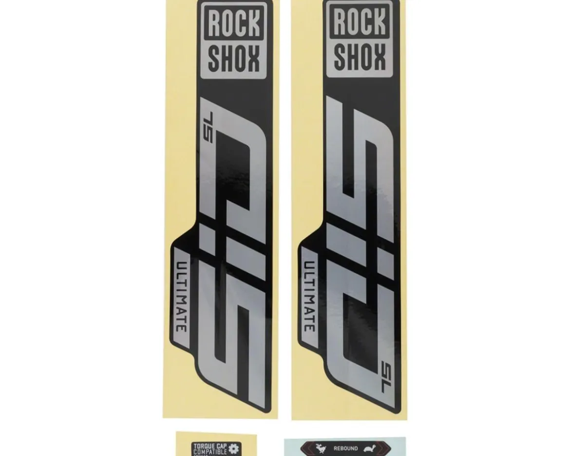 RockShox SID SL Ultimate Decal Kit (Gloss Rainbow for Gloss Black Lowers)