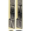 RockShox ZEB Ultimate Decal Kit (Gloss Polar for Gloss Black Lowers)