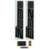 RockShox ZEB Ultimate Flight Attendant Decal Kit (Matte Silver Foil For Gloss Black)