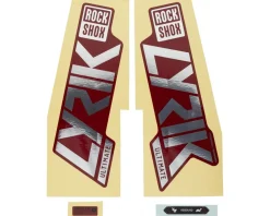 RockShox Fork Decal Kit (Gloss Polar Foil/Red) (Lyrik Ultimate) (27.5"/29")