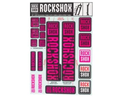 RockShox Fork Decal Kit (Magenta) (For RS-1 and forks with 30/32mm Upper Tubes)