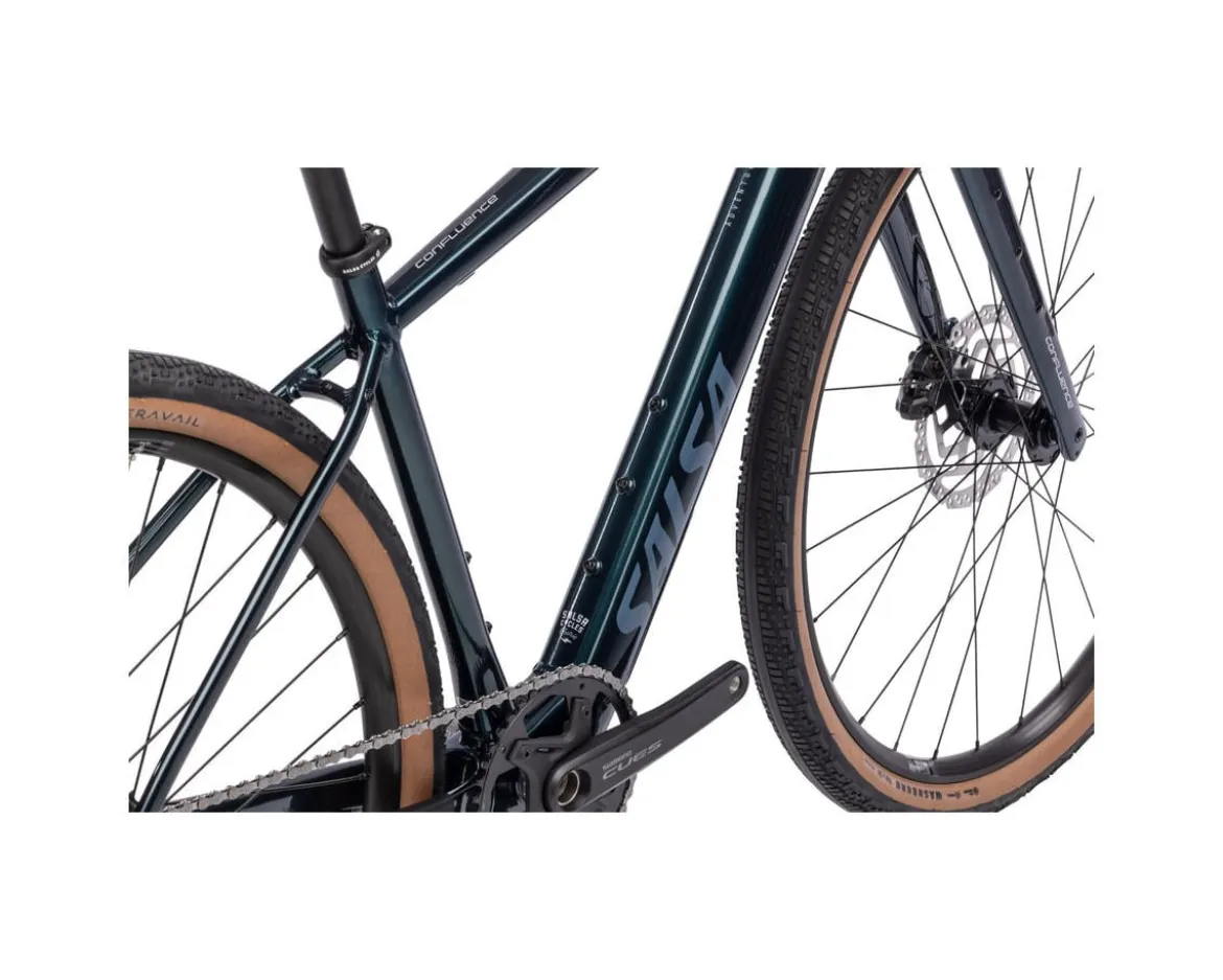 Salsa Confluence Drop Bar Gravel E-Bike (Midnight Blue) (49cm) (Shimano Cues) (1 x 10-Speed)