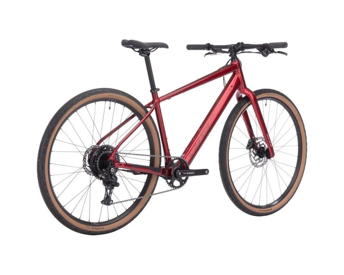 Salsa Confluence Flat Bar Gravel E-Bike (Canyon Red) (XS) (Shimano Essa) (1 x 8-Speed)