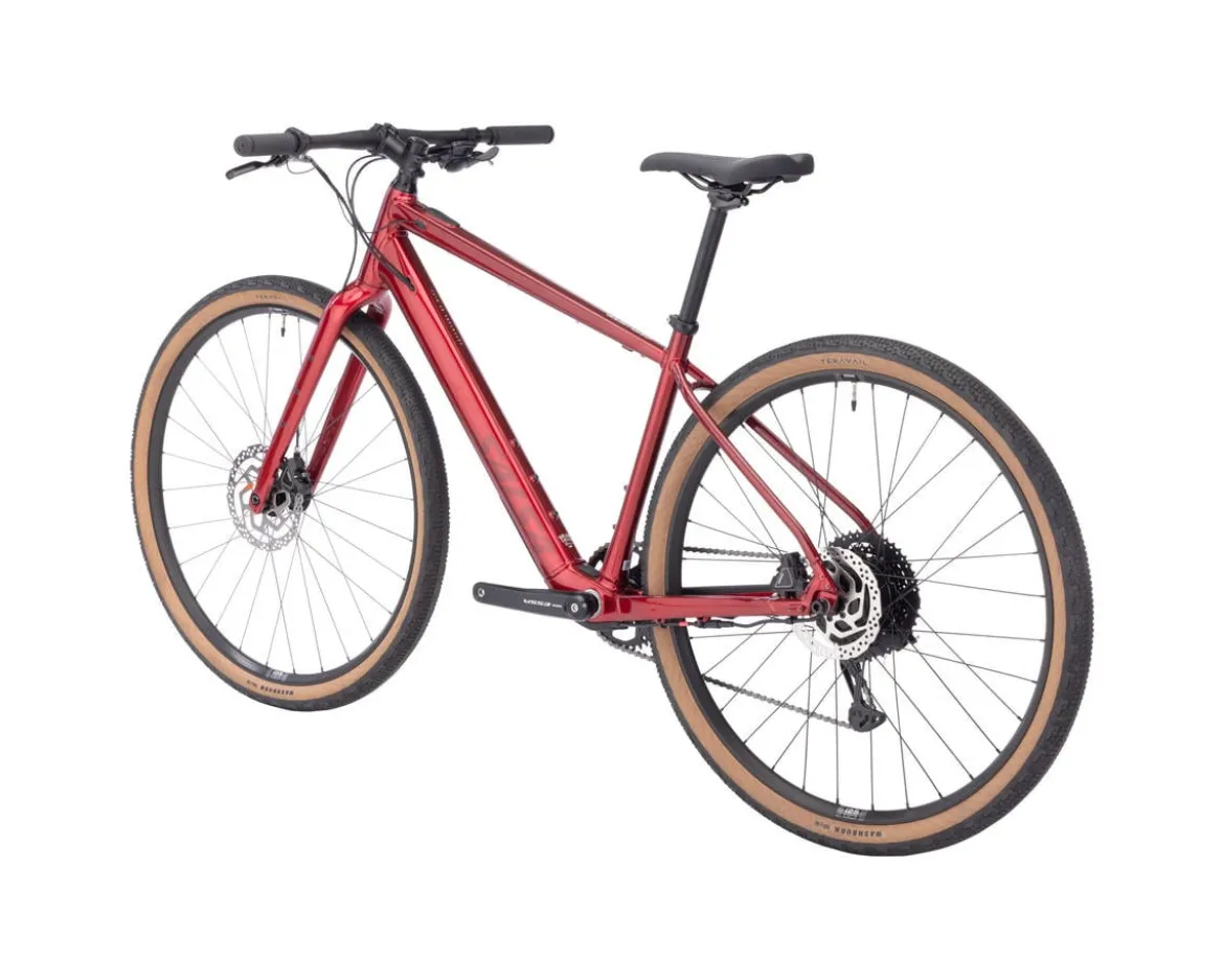 Salsa Confluence Flat Bar Gravel E-Bike (Canyon Red) (XS) (Shimano Essa) (1 x 8-Speed)