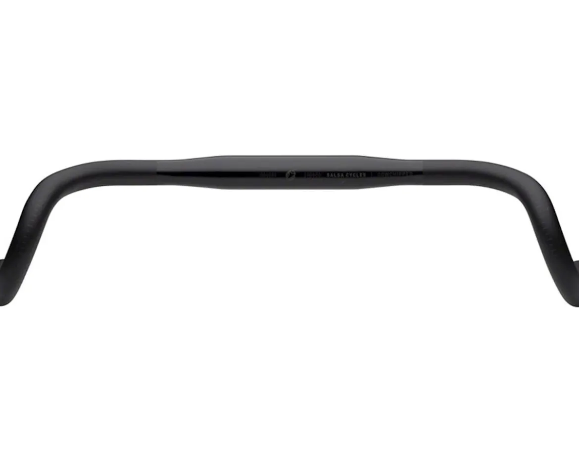 Salsa Cowchipper Deluxe Drop Handlebar (Black) (31.8mm) (44cm) (24° Flare)