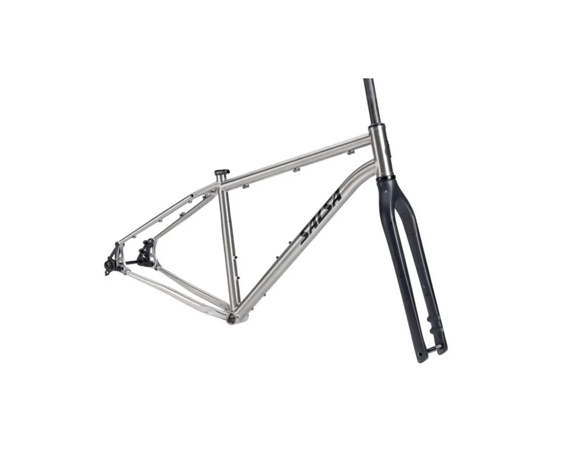 Salsa Fargo Ti Frameset (Brushed Titanium) (M)