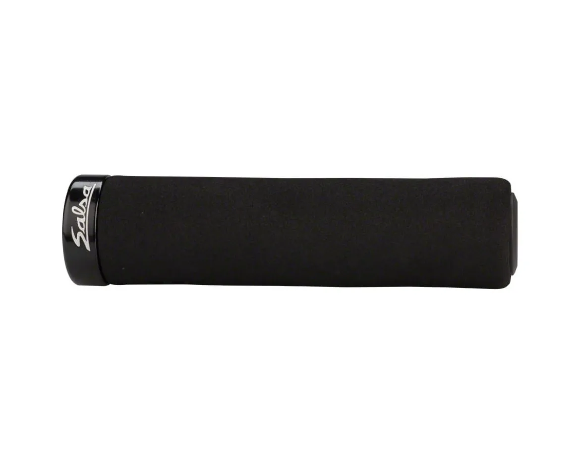 Salsa Fat Foam Lock-On Grips (Black)