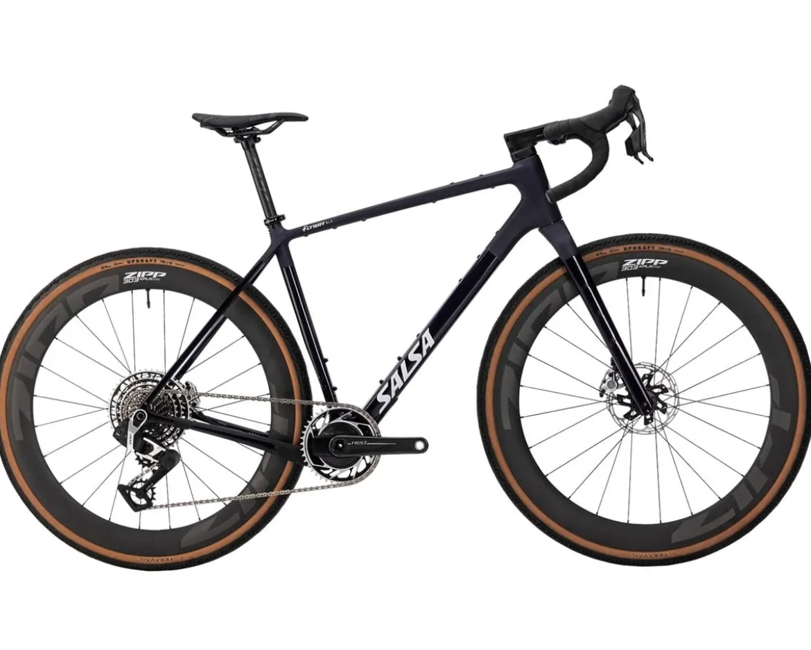Salsa Flyway C DLX Red XPLR AXS Gravel Bike (Midnight) (S)