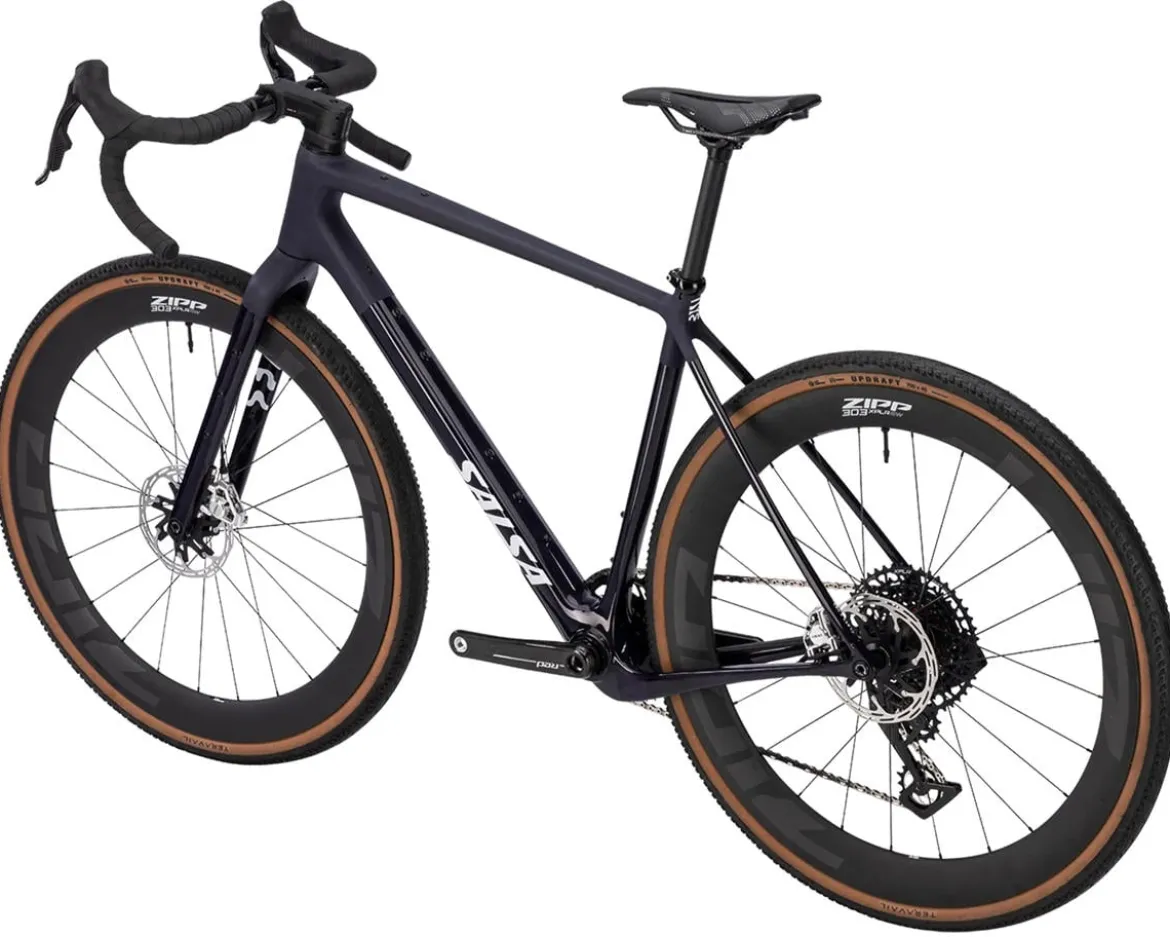 Salsa Flyway C DLX Red XPLR AXS Gravel Bike (Midnight) (S)