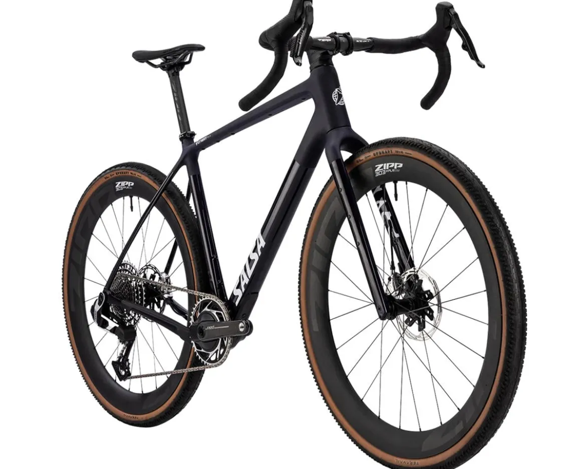 Salsa Flyway C DLX Red XPLR AXS Gravel Bike (Midnight) (S)