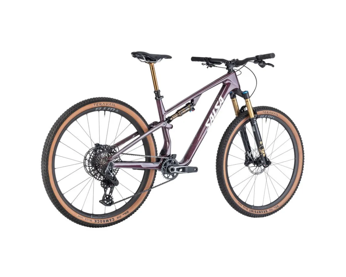 Salsa Spearfish C DLX X0 AXS Transmission Mountain Bike (Deep Orchid Carbon) (XL)