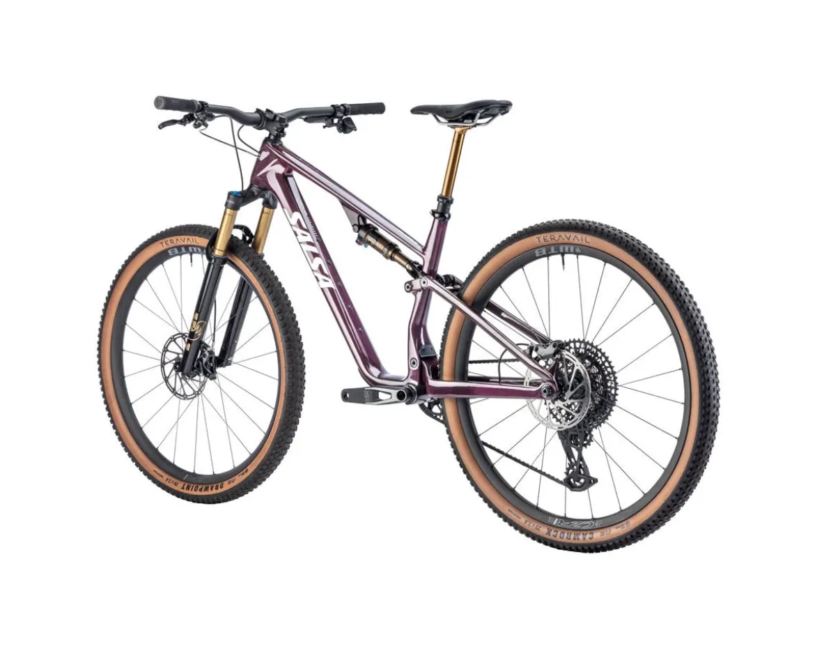 Salsa Spearfish C DLX X0 AXS Transmission Mountain Bike (Deep Orchid Carbon) (XL)