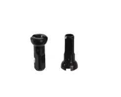 Sapim Secure Lock Alloy Nipples (Black) (14g/12mm) (Bag of 100)