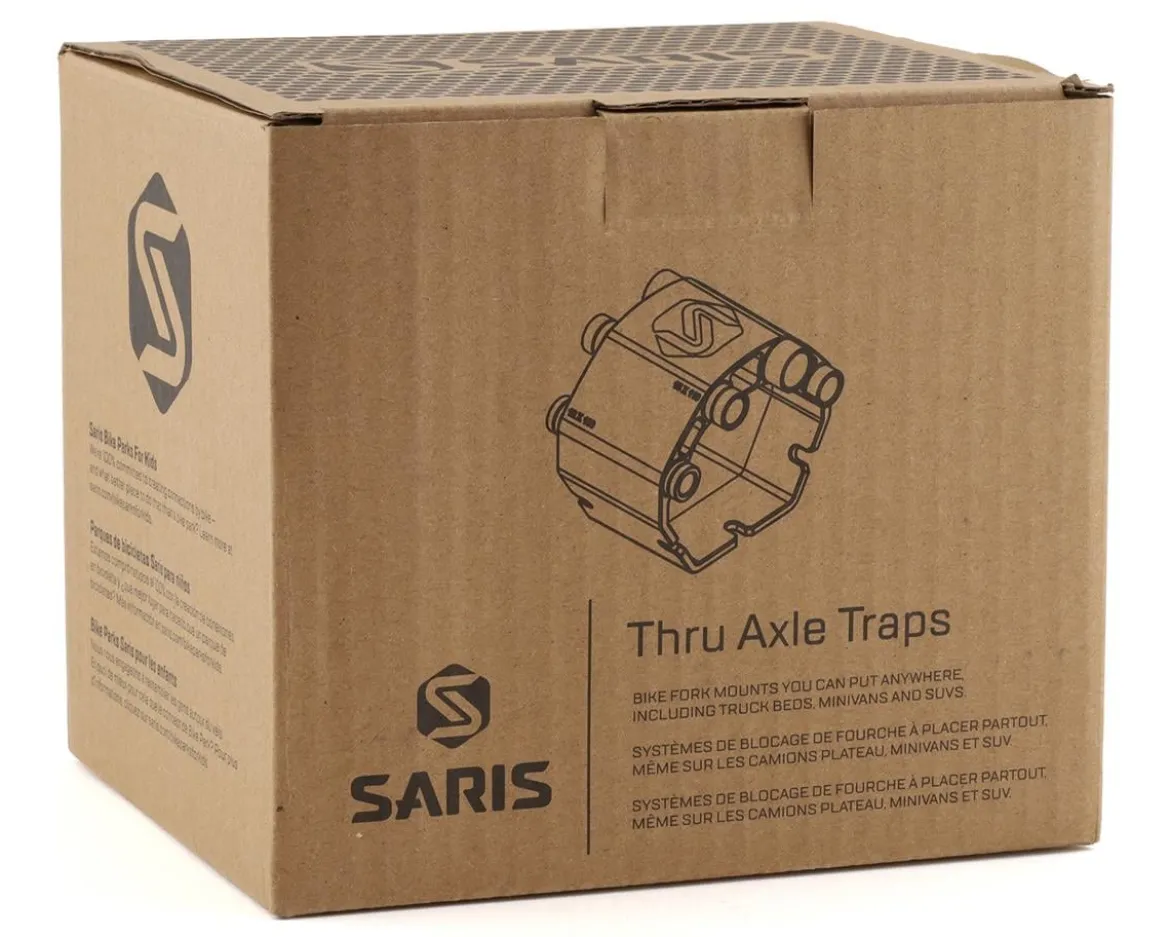 Saris Axle Traps for Thru-Axle Forks (Black)