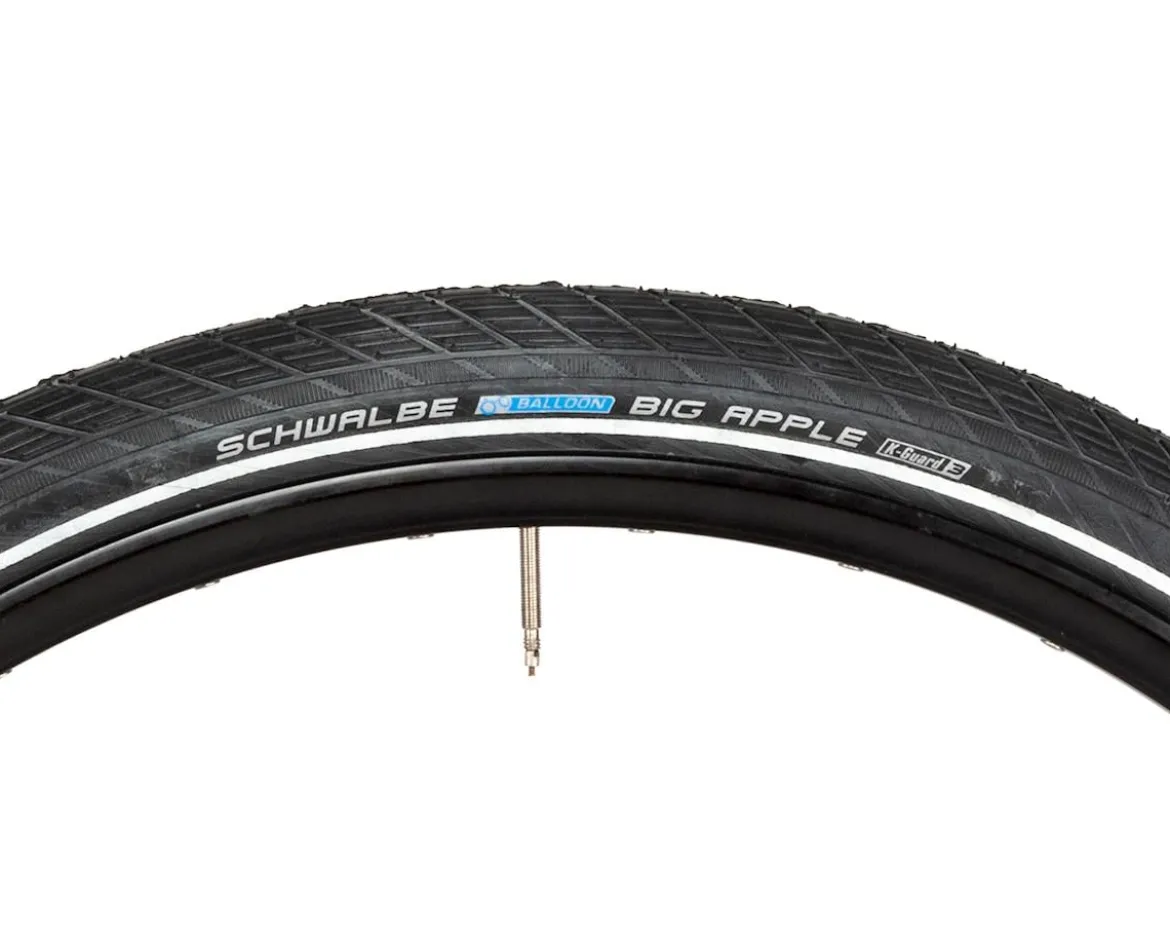 Schwalbe Big Apple Kevlar Guard Tire (Black) (700c) (50mm) (Wire)