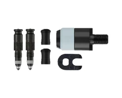 Schwalbe Clik Conversion Kit For Presta Valves w/ Clik Pump Head Adapter (Black) (Pair)