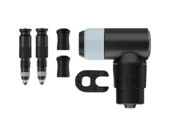 Schwalbe Clik Conversion Kit For Presta Valves w/ Clik Floor Pump Head (Black) (Pair)