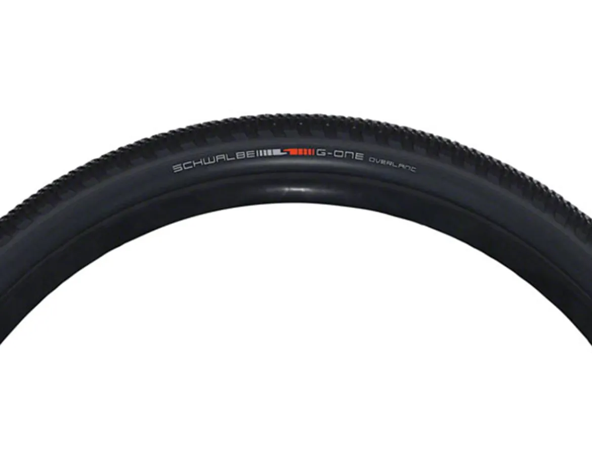 Schwalbe G-One Overland Tubeless Gravel Tire (Black) (700c) (40mm) (SpeedGrip/Super Ground)