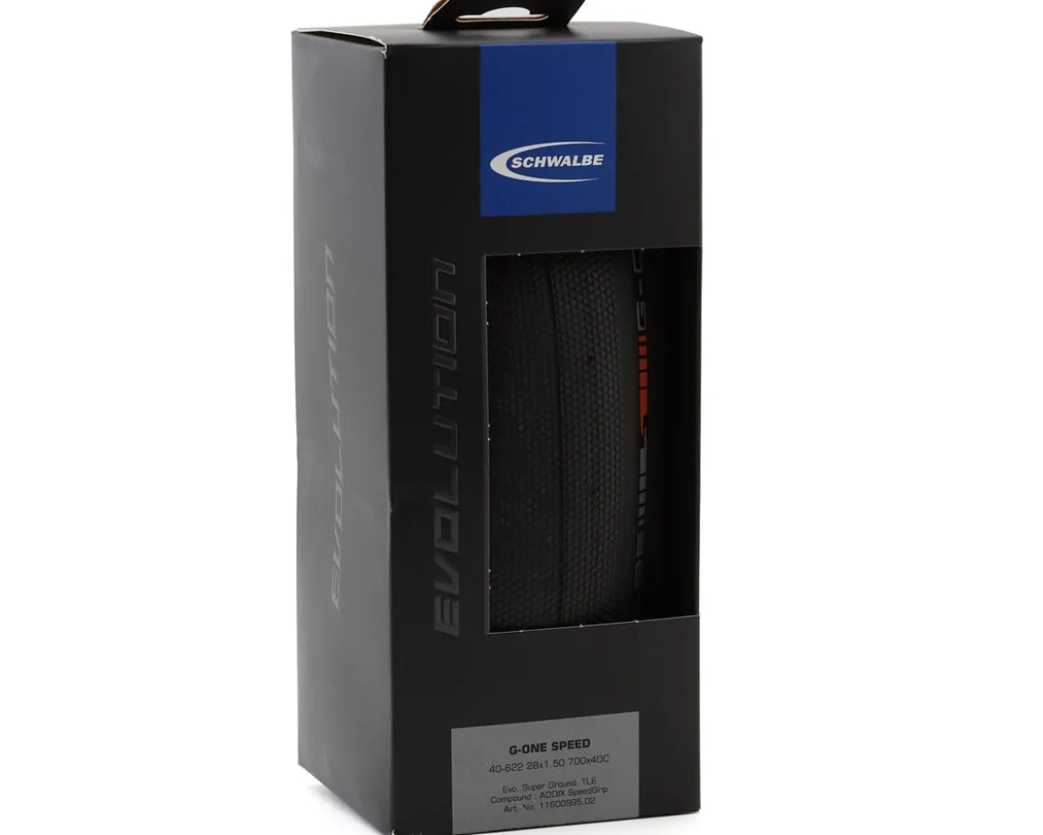 Schwalbe G-One Speed Tubeless Gravel Tire (Black) (700c) (40mm) (Speedgrip/Super Ground) (Addix) (Evolution Line)