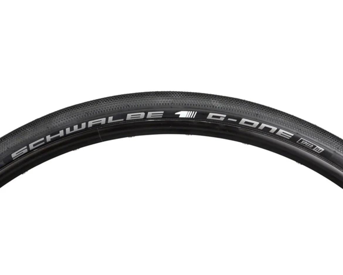 Schwalbe G-One Speed Tubeless Gravel Tire (Black) (700c) (40mm) (Speedgrip/Super Ground) (Addix) (Evolution Line)