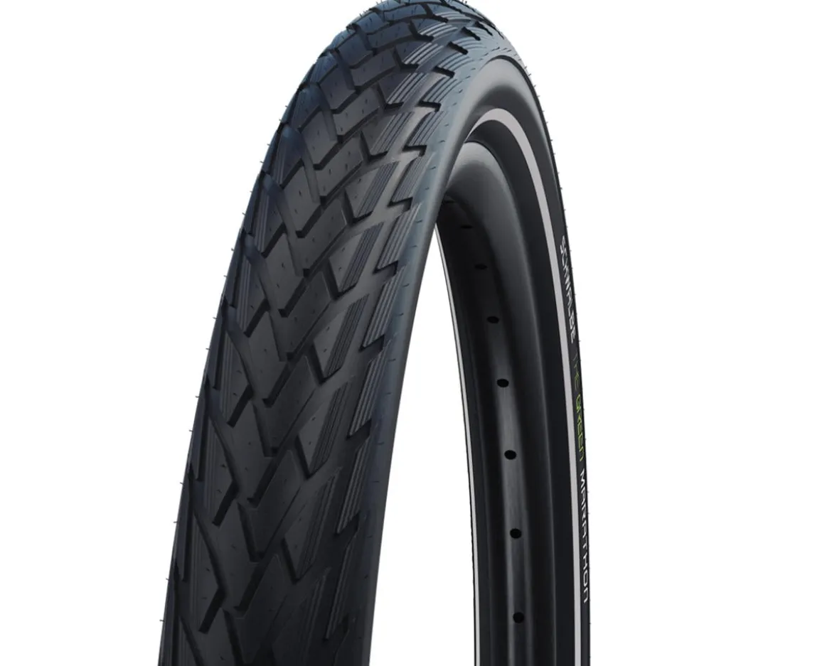 Schwalbe Green Marathon Touring/City Tire (Black/Reflex) (700c) (32mm) (Wire) (Addix Eco/GreenGuard)