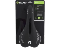 SDG Allure Women's Saddle (Black/White) (Titanium Rails) (143mm)