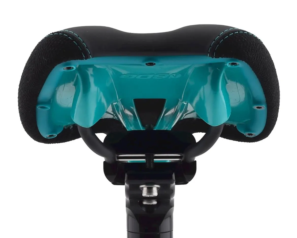 SDG Radar Mountain Saddle (Black/Turquoise) (Titanium Rails) (138mm)