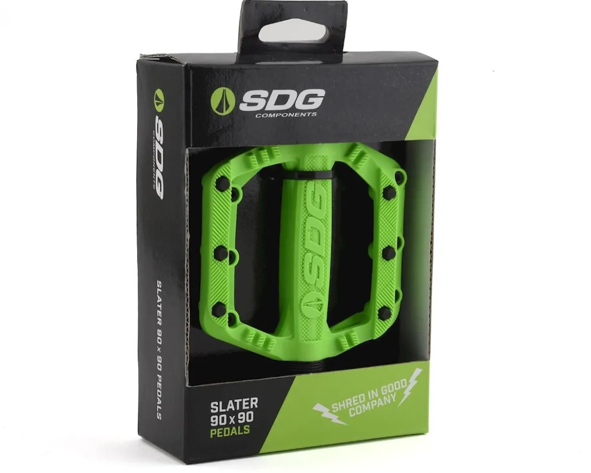 SDG Slater Nylon Flat Pedals (Neon Green)