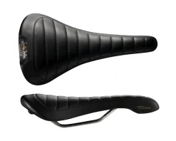 Selle Italia FLITE BONNIE Saddle (Black) (L1) (146mm Width) (Handmade) (Leather)