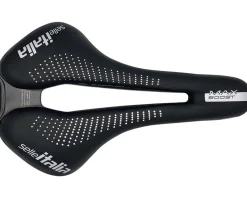 Selle Italia MAX FLITE Boost Gel Superflow Saddle (Black) (Titanium Rails) (L3) (155mm)