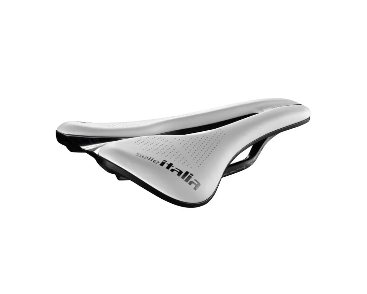 Selle Italia Novus Boost Evo Kit Carbonio Superflow Saddle (White LTD) (L3) (145mm)