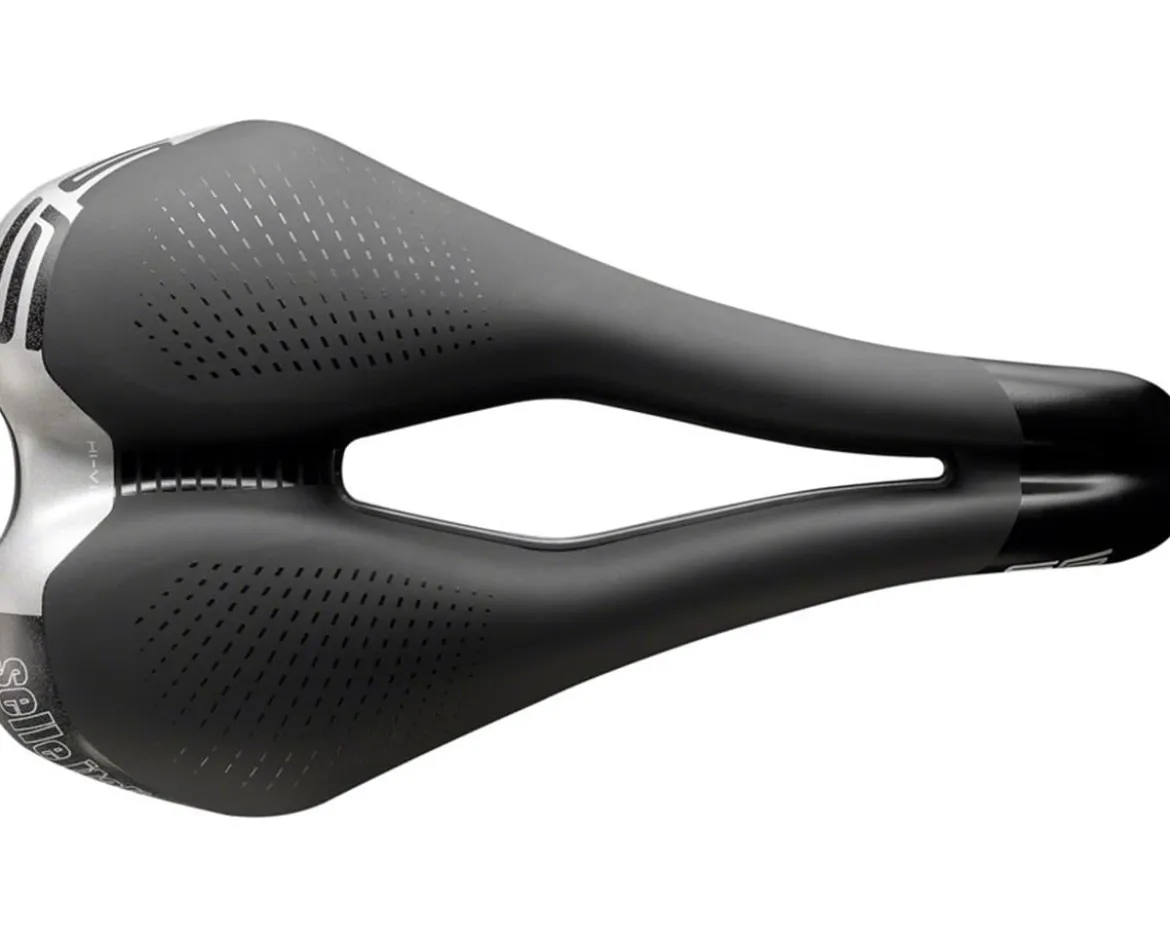 Selle Italia S 5 Superflow Saddle (Black) (S3) (145mm) (w/Hi-Viz Inserts)