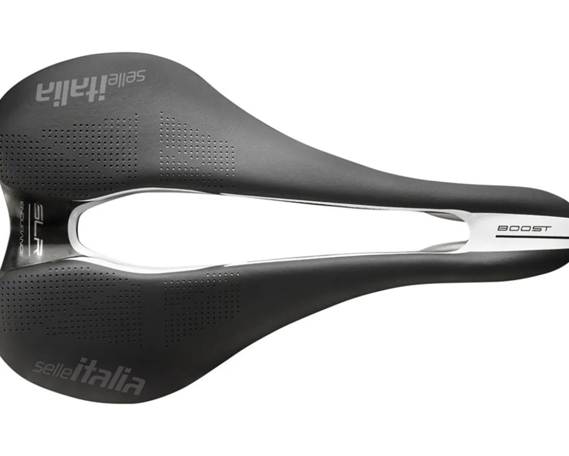 Selle Italia SLR Boost Endurance TI 316 Superflow Saddle (Black) (S3) (130mm)