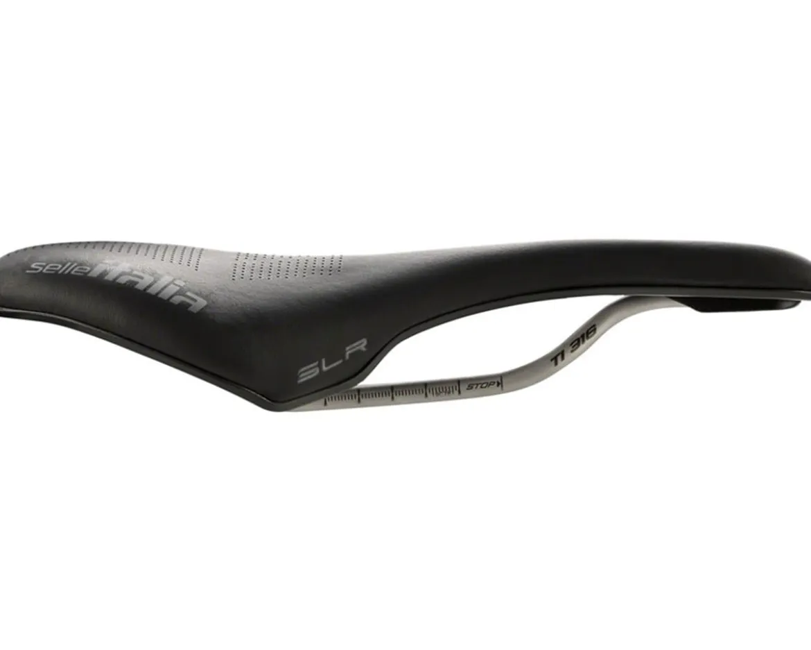 Selle Italia SLR Boost Endurance TI 316 Superflow Saddle (Black) (S3) (130mm)