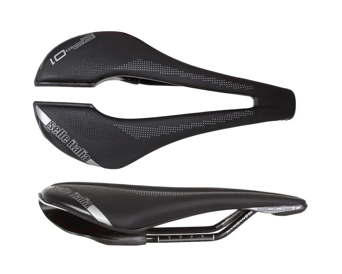 Selle Italia SP-01 Superflow Saddle (Black) (130mm)