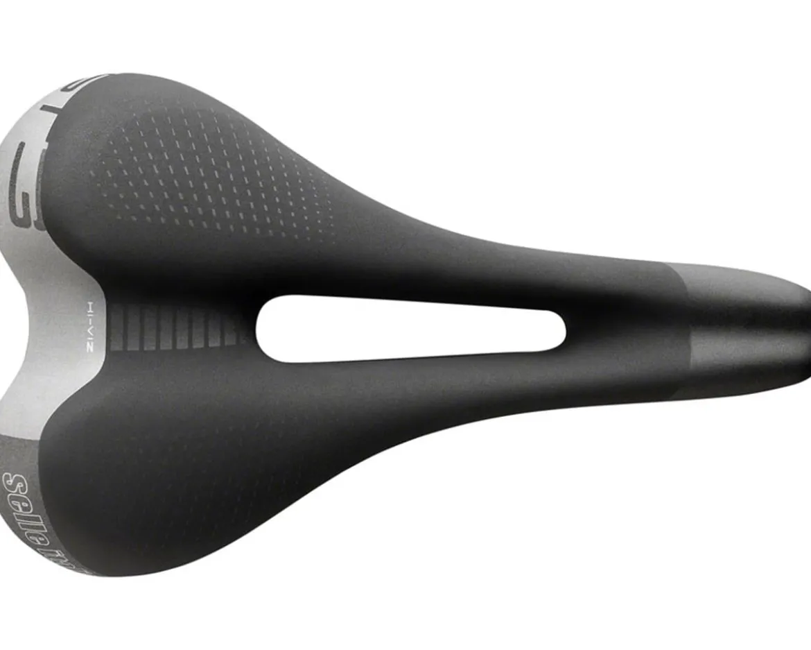 Selle Italia ST 3 SuperFlow Saddle (Black/HiVis)