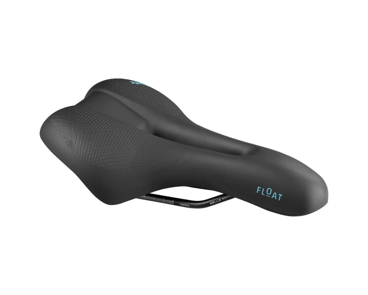 Selle Royal Float Saddle (Black) (Athletic Fit) (161mm) (Steel Rails)