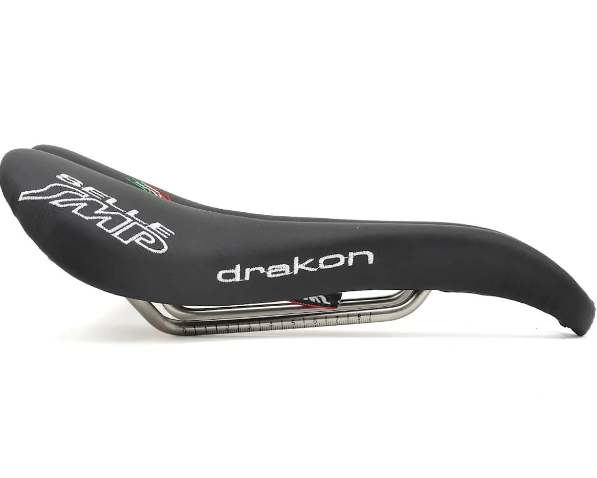 Selle SMP Drakon Saddle (Black) (AISI 304 Rails) (139mm)