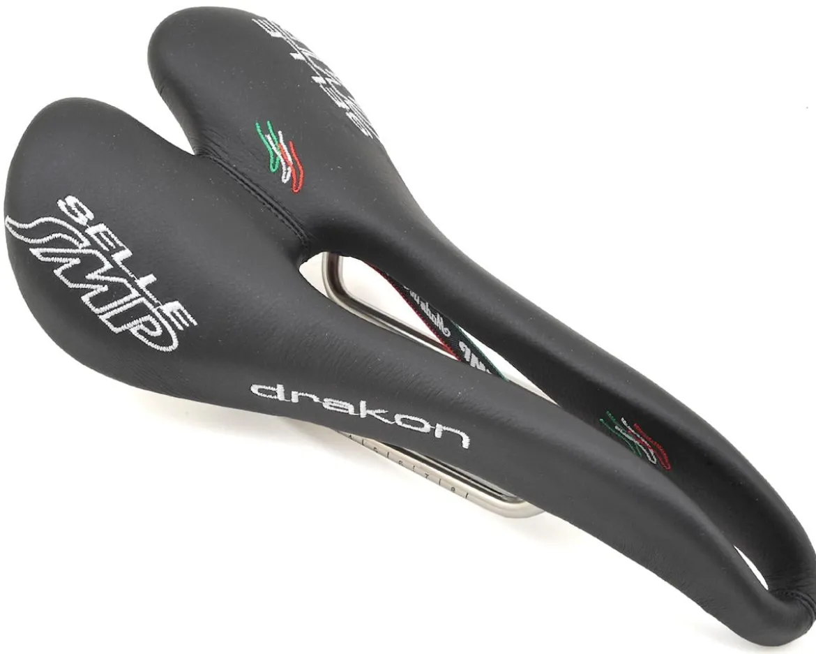 Selle SMP Drakon Saddle (Black) (AISI 304 Rails) (139mm)