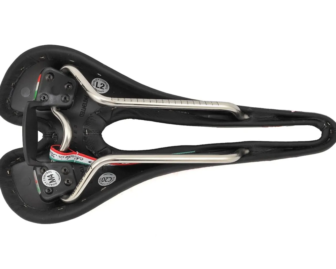 Selle SMP Dynamic Lady's Saddle (Black/Pink) (AISI 304 Rails) (138mm)