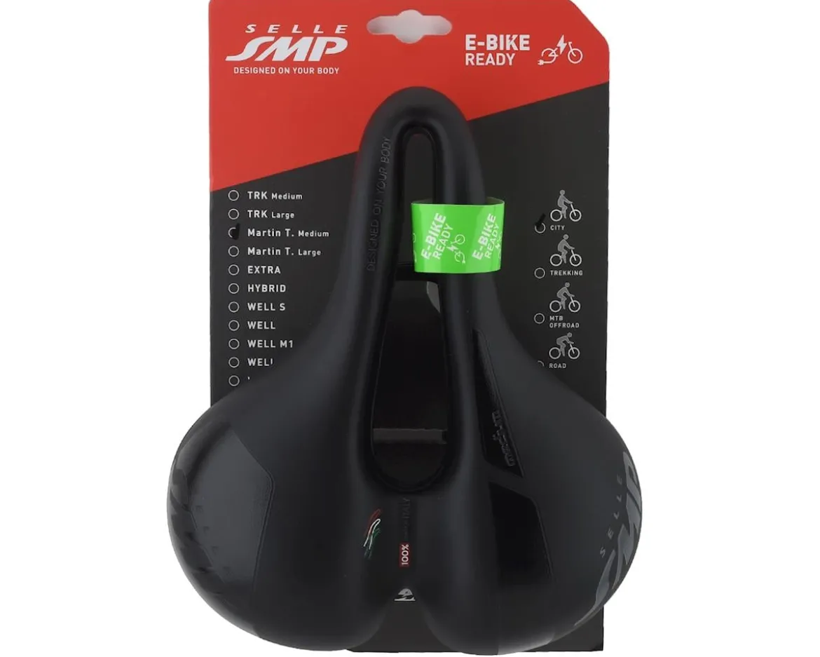 Selle SMP Martin Touring Saddle (Black) (FeC30 Rails) (M) (218mm)