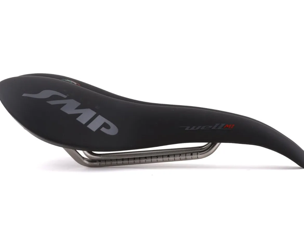 Selle SMP Well M1 Saddle (Black) (FeC30 Rails) (163mm)