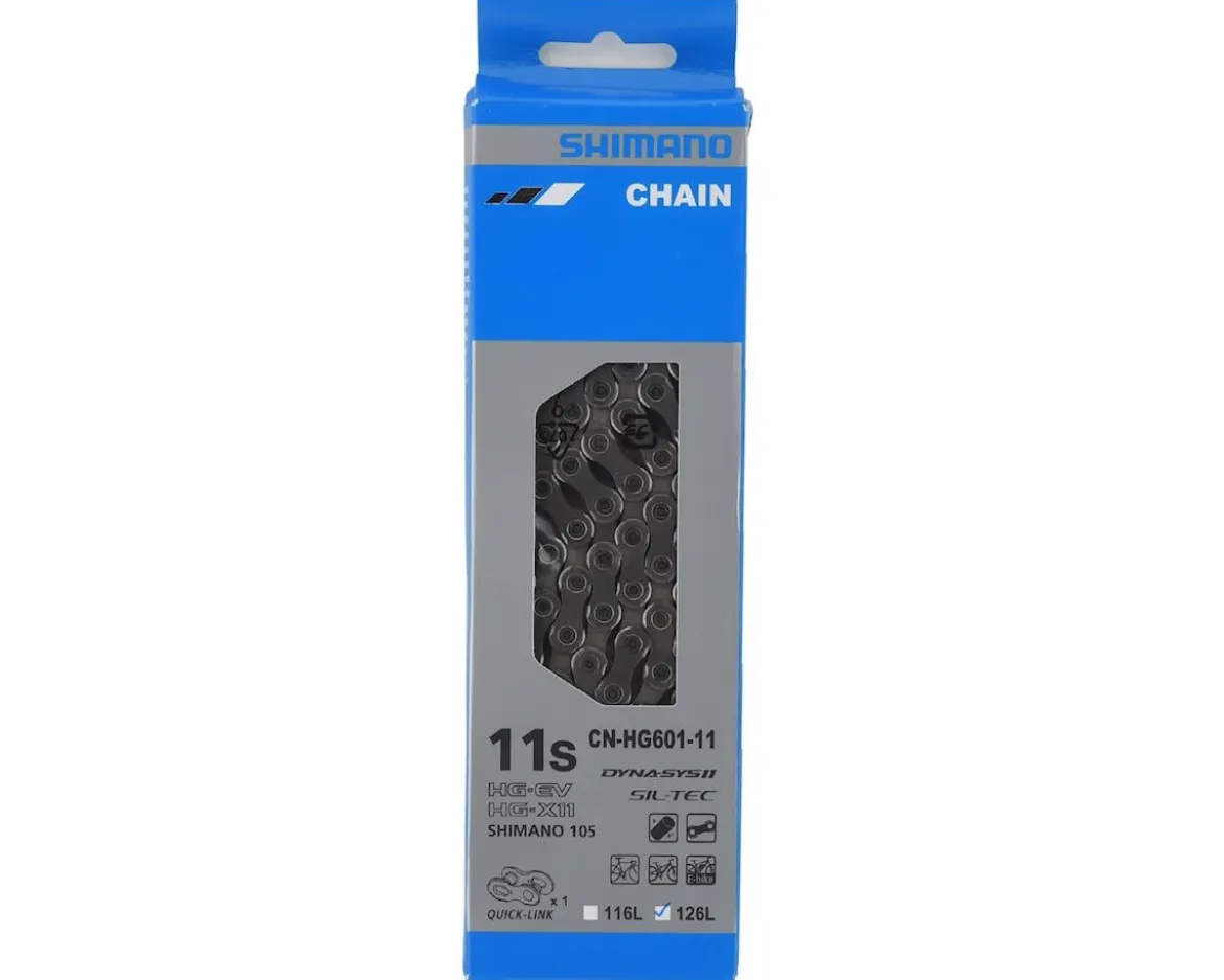 Shimano 105 CN-HG601 Chain (Silver) (11-Speed) (126 Links)
