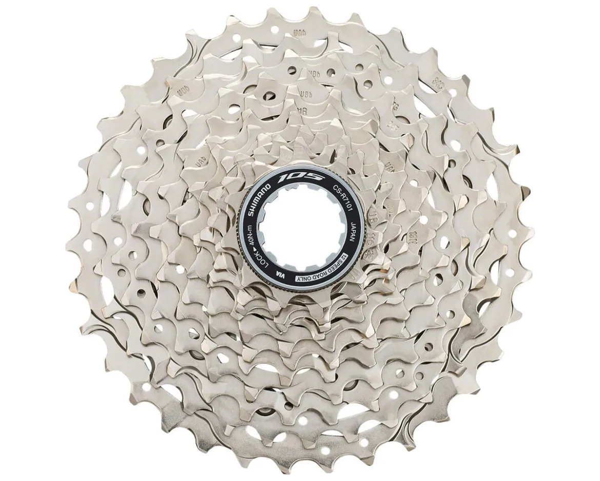Shimano 105 CS-R7101 Cassette (Silver) (12-Speed) (Shimano HG) (11-34T)